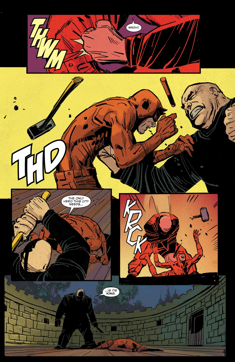 Wilson Fisk and Daredevil going toe to toe.
